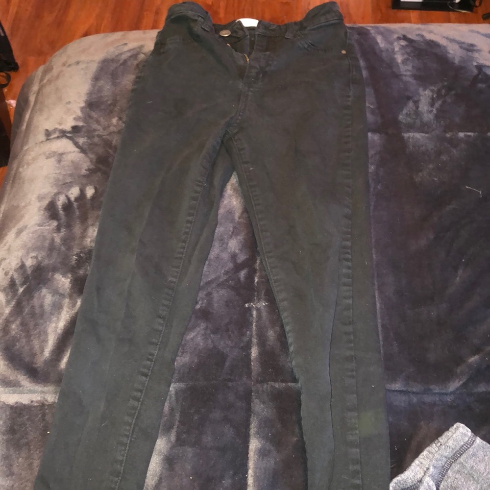 Super high rise womens black jeggings